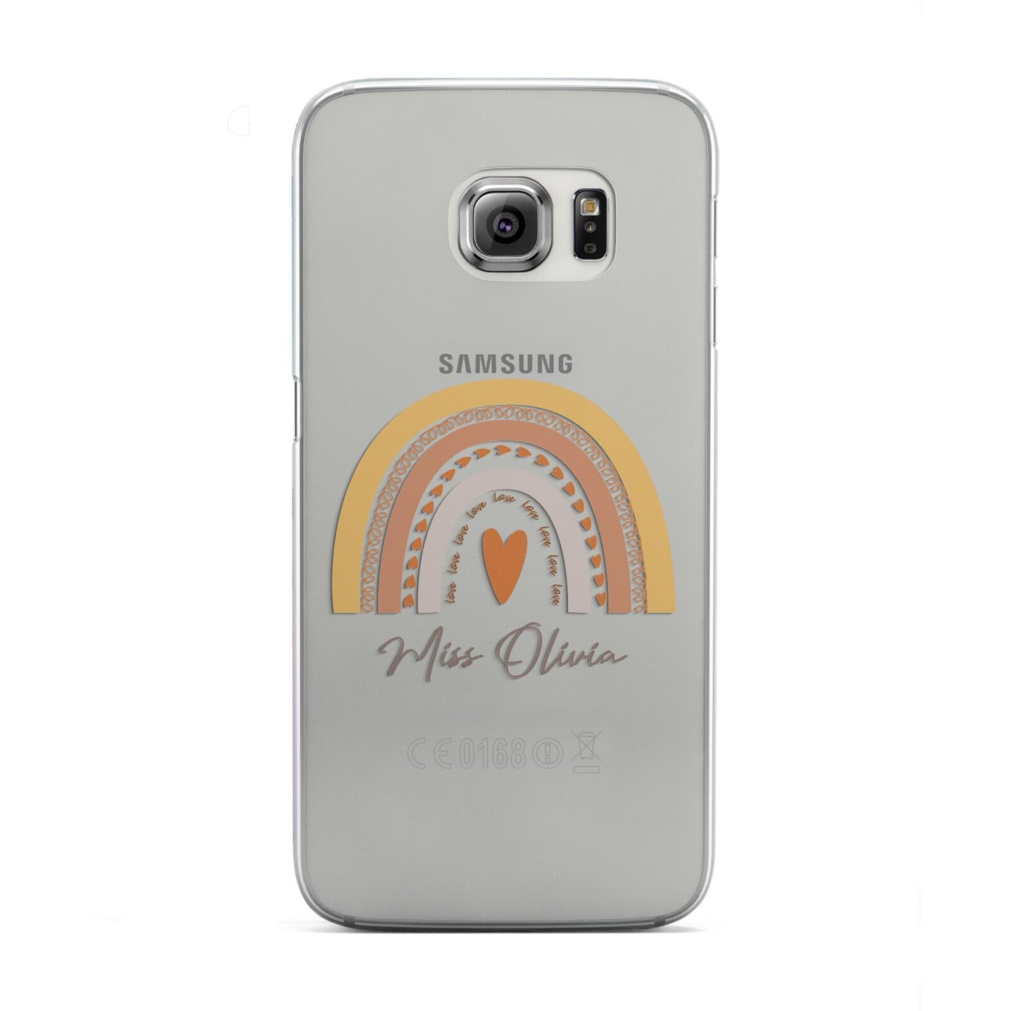 Personalised Teacher Neutral Rainbow Samsung Galaxy S6 Edge Case