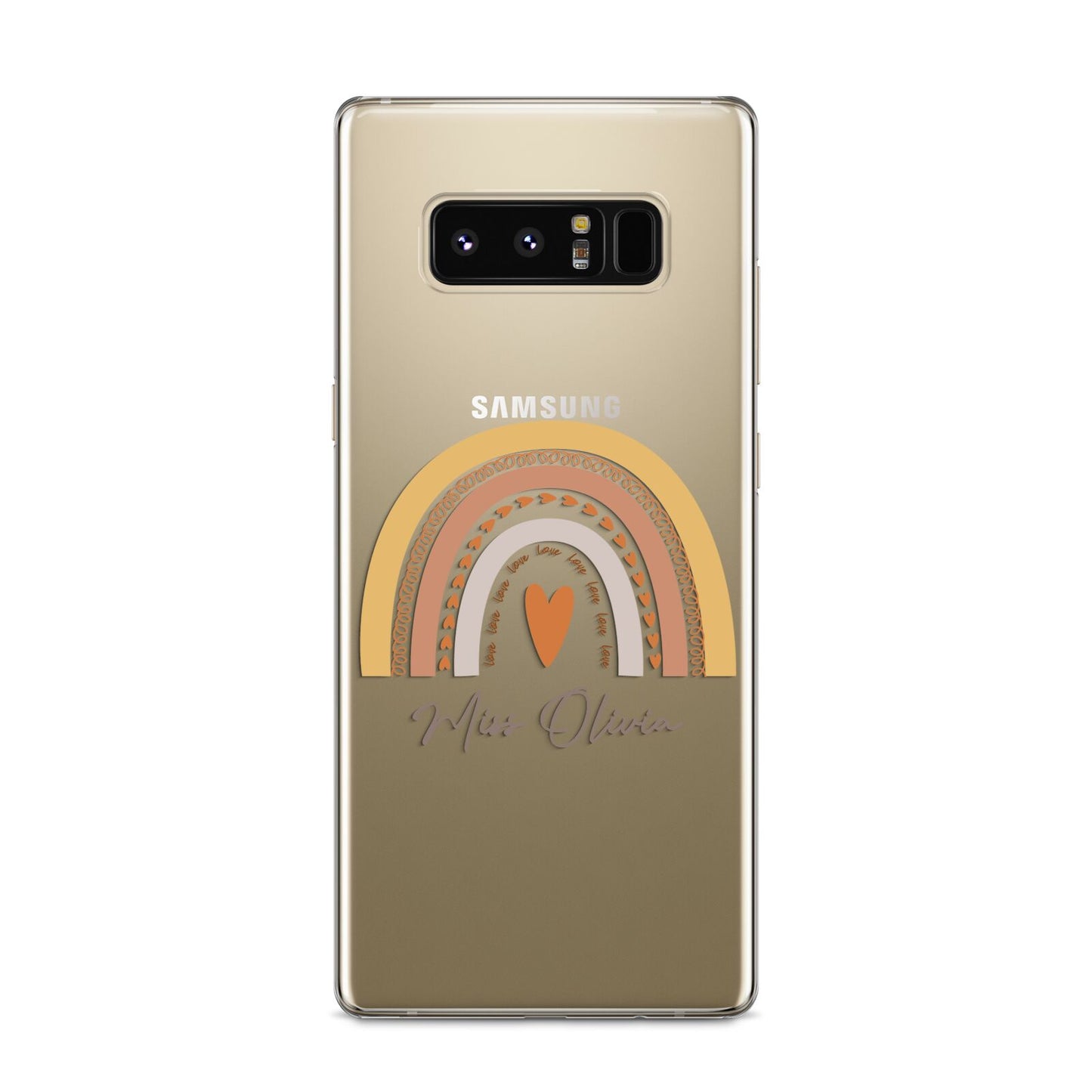 Personalised Teacher Neutral Rainbow Samsung Galaxy S8 Case