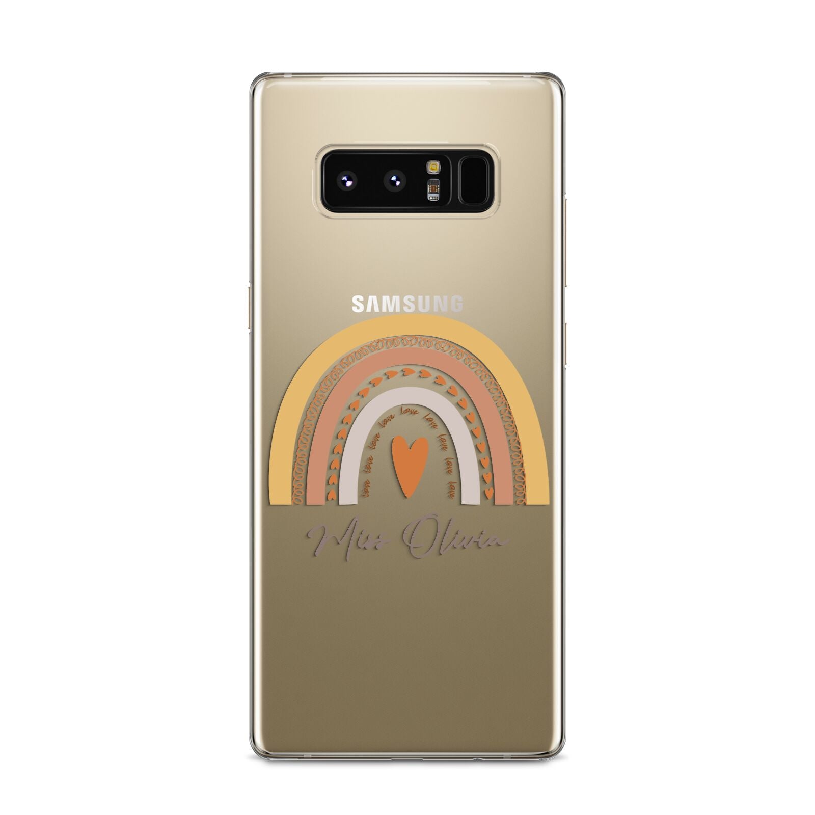Personalised Teacher Neutral Rainbow Samsung Galaxy S8 Case