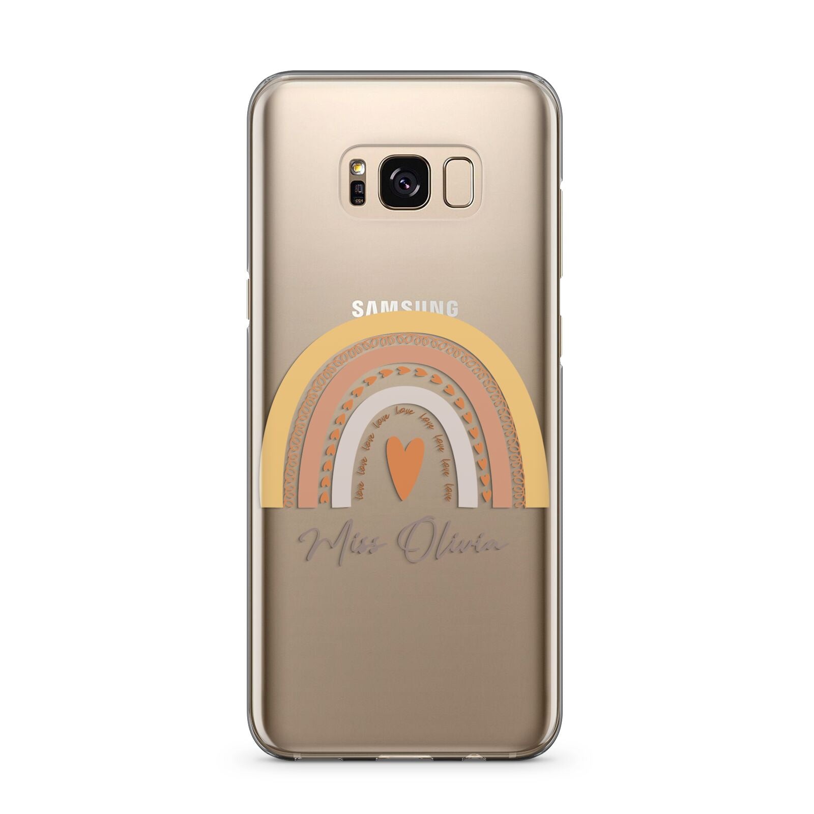 Personalised Teacher Neutral Rainbow Samsung Galaxy S8 Plus Case