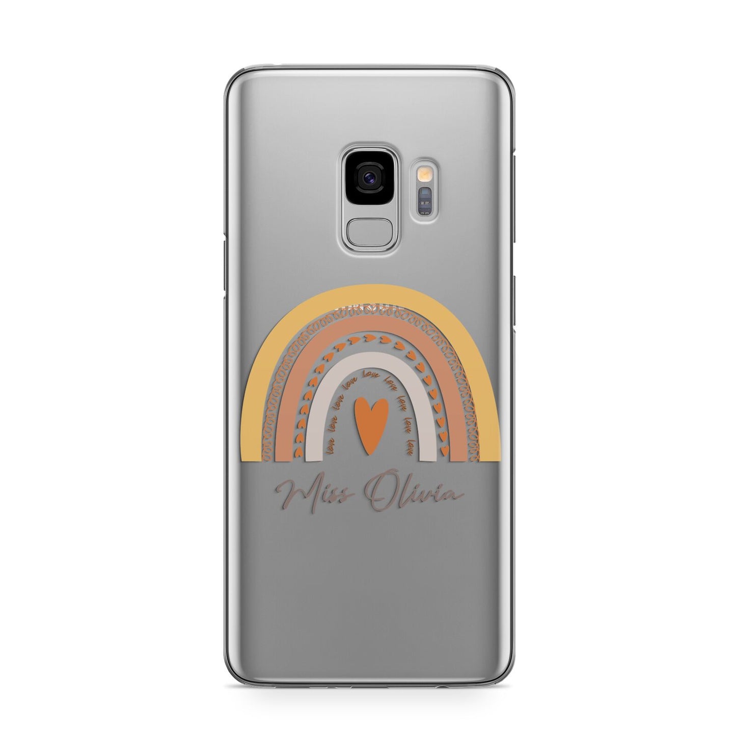 Personalised Teacher Neutral Rainbow Samsung Galaxy S9 Case