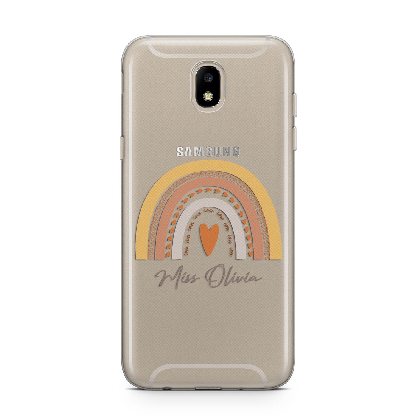 Personalised Teacher Neutral Rainbow Samsung J5 2017 Case