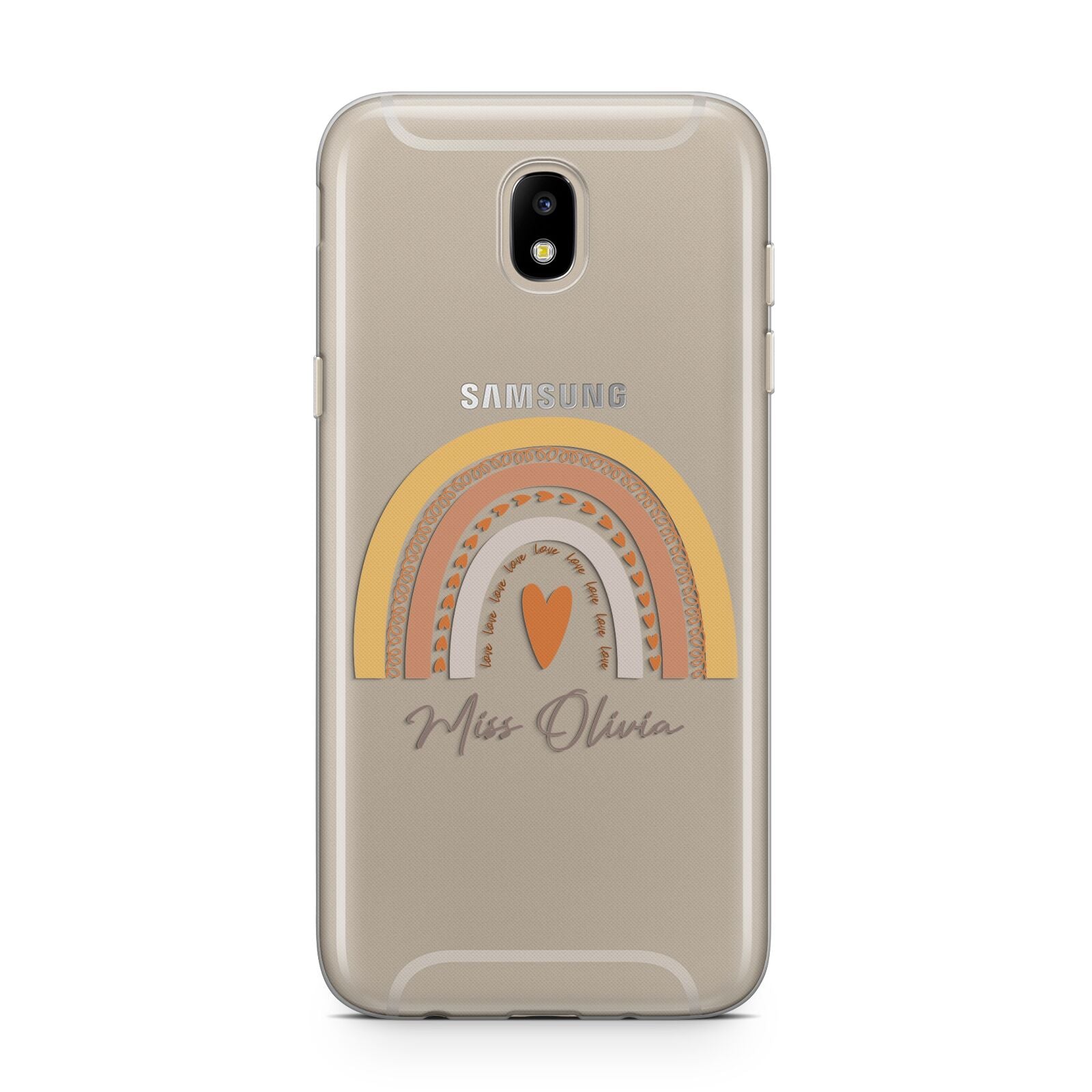 Personalised Teacher Neutral Rainbow Samsung J5 2017 Case