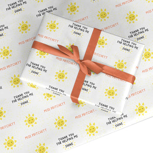 Personalised Teacher Thank You Wrapping Paper