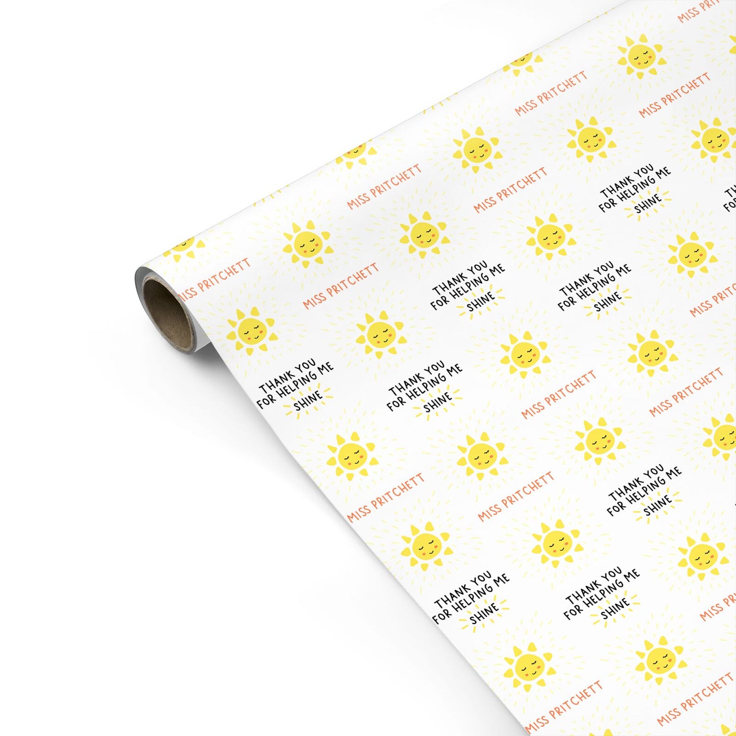 Personalised Teacher Thank You Personalised Gift Wrap