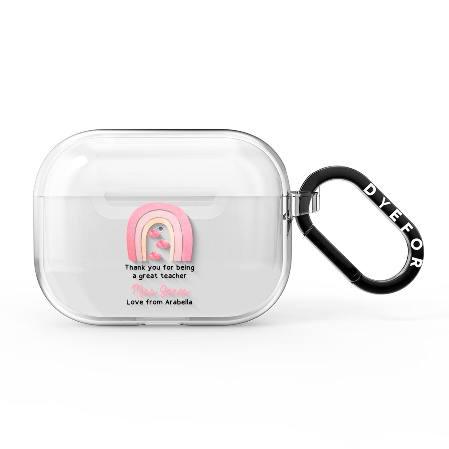 Personalised Teacher Thanks AirPods Pro Clear Case