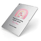 Personalised Teacher Thanks Apple iPad Case on Silver iPad Side View