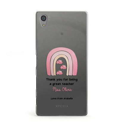 Personalised Teacher Thanks Sony Xperia Case