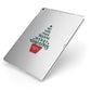 Personalised Text Christmas Tree Apple iPad Case on Silver iPad Side View