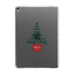 Personalised Text Christmas Tree Apple iPad Grey Case