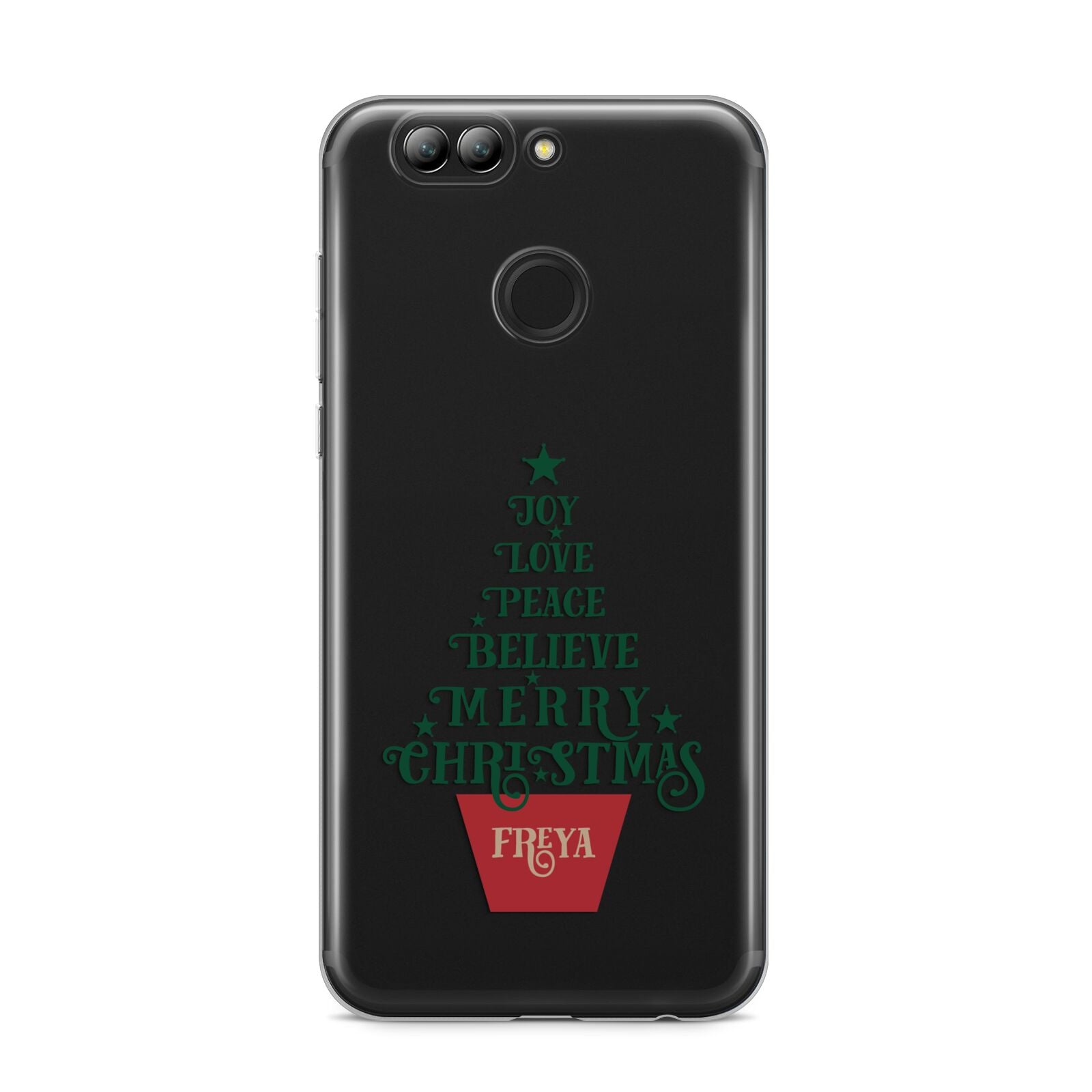 Personalised Text Christmas Tree Huawei Nova 2s Phone Case
