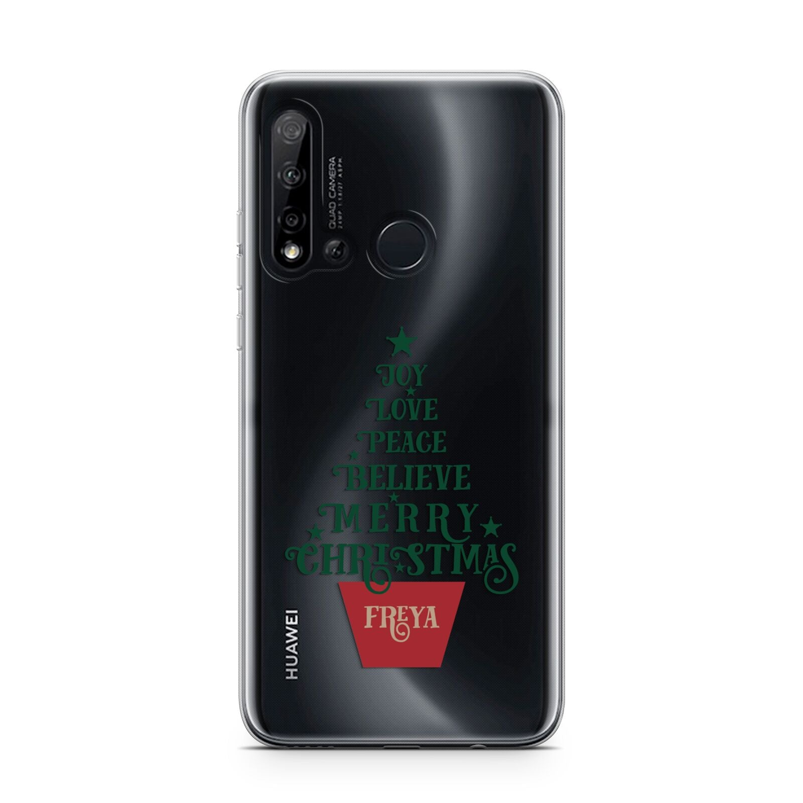 Personalised Text Christmas Tree Huawei P20 Lite 5G Phone Case