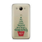 Personalised Text Christmas Tree Huawei Y3 2017