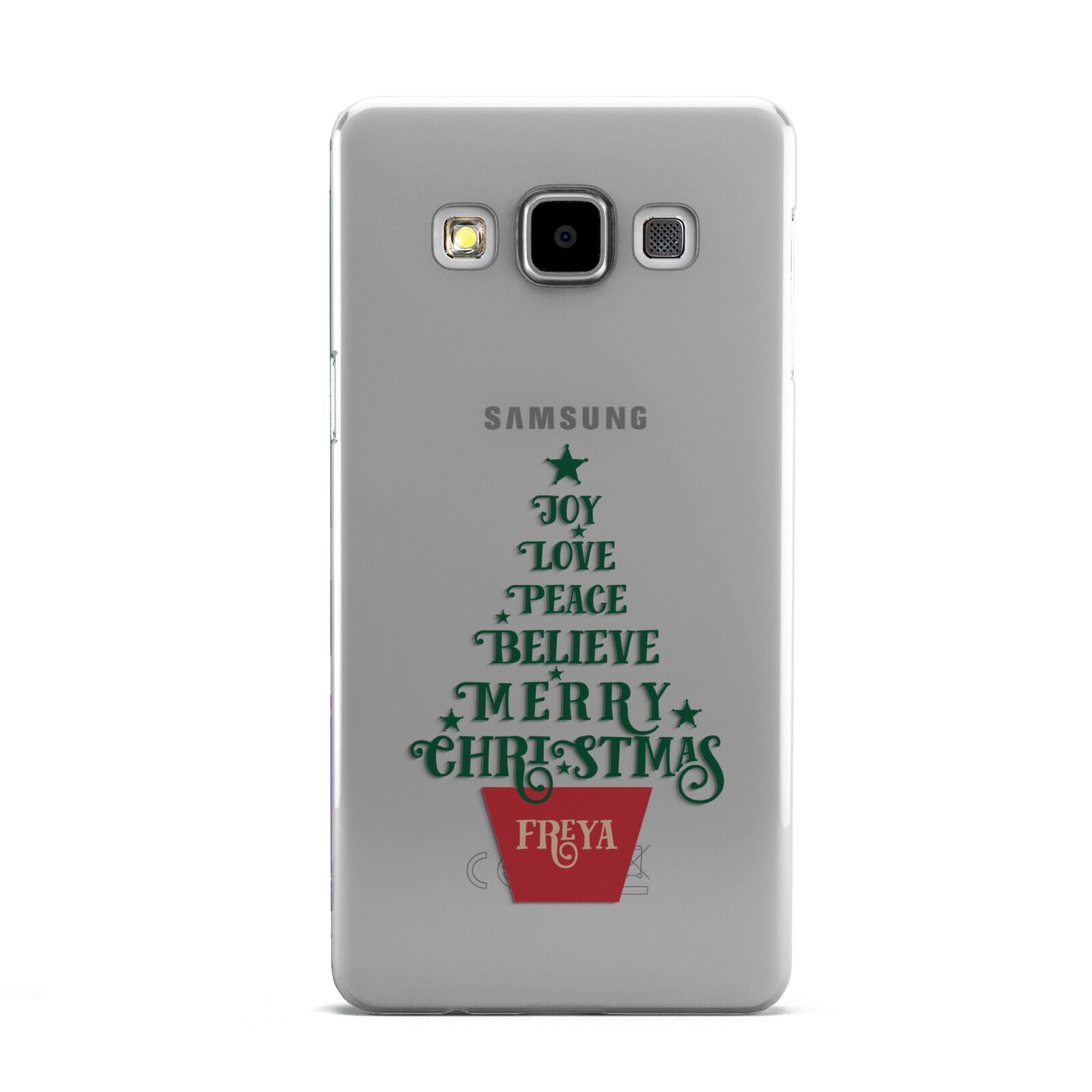 Personalised Text Christmas Tree Samsung Galaxy A5 Case