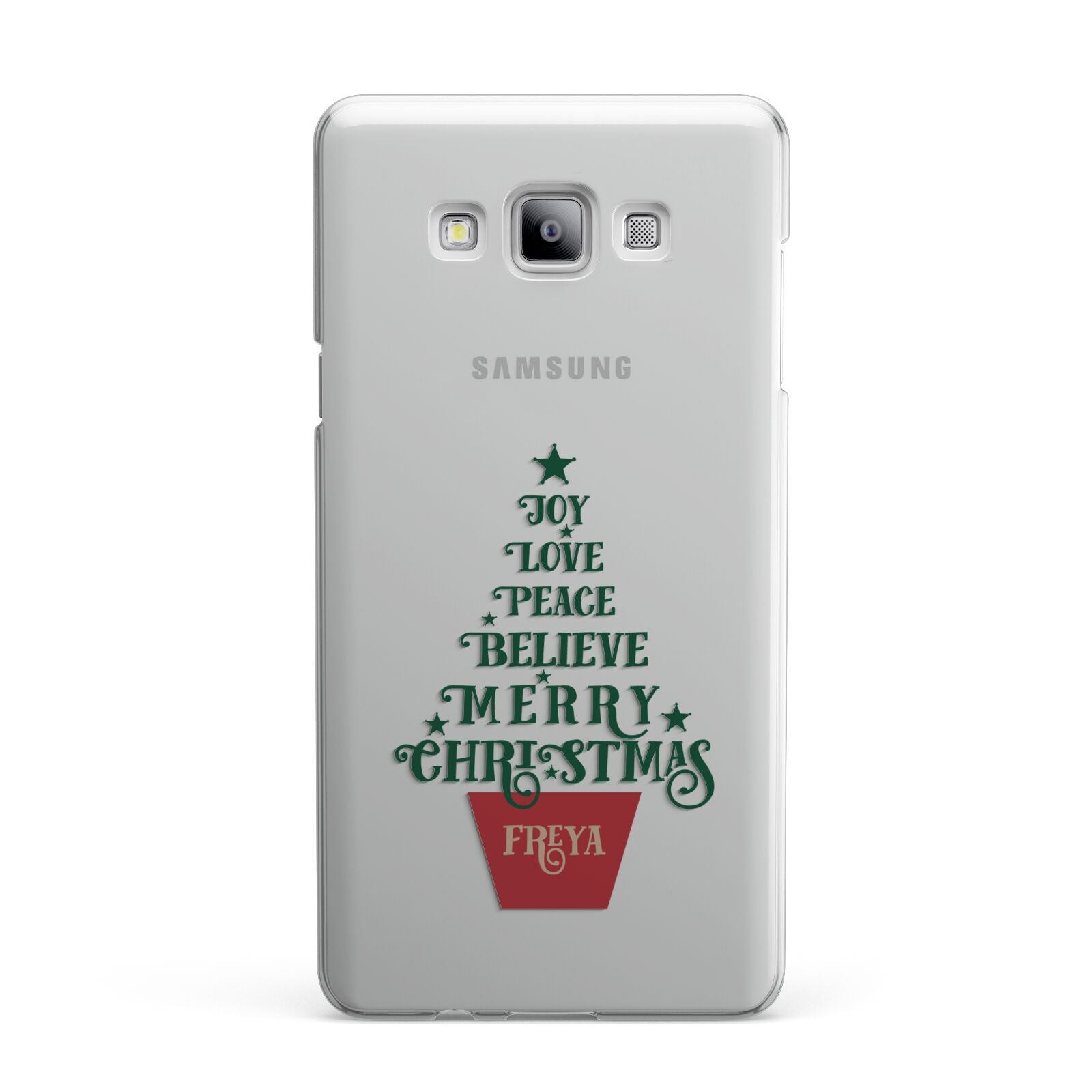 Personalised Text Christmas Tree Samsung Galaxy A7 2015 Case