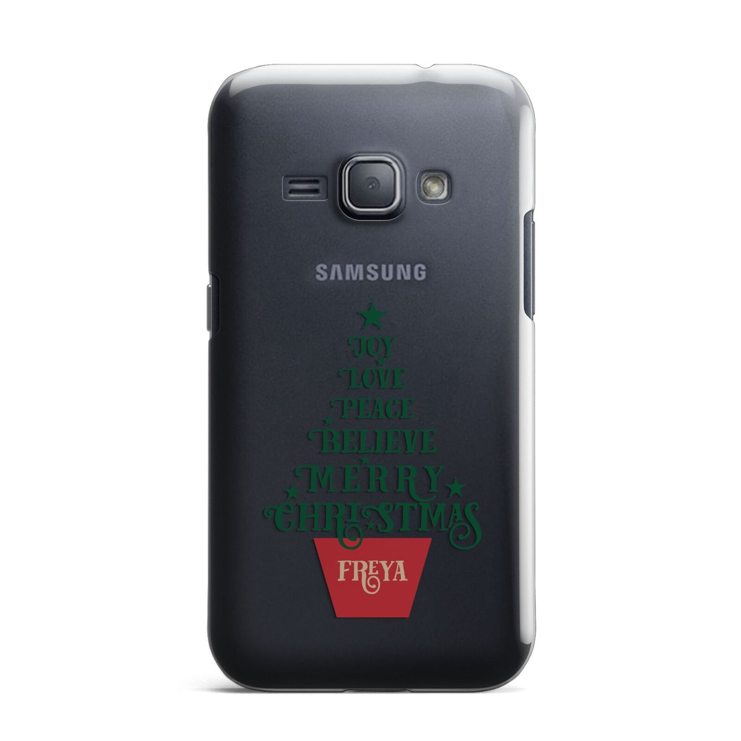 Personalised Text Christmas Tree Samsung Galaxy J1 2016 Case
