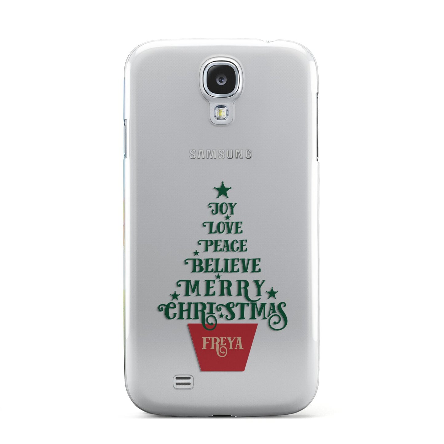 Personalised Text Christmas Tree Samsung Galaxy S4 Case
