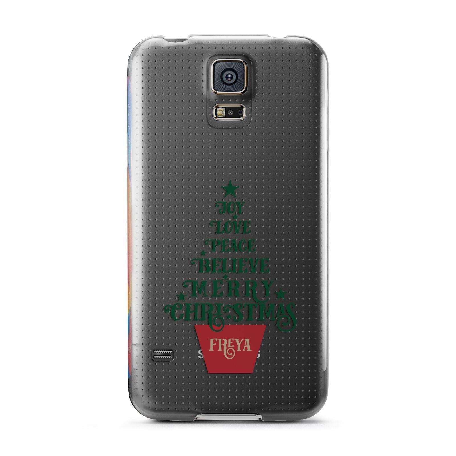Personalised Text Christmas Tree Samsung Galaxy S5 Case