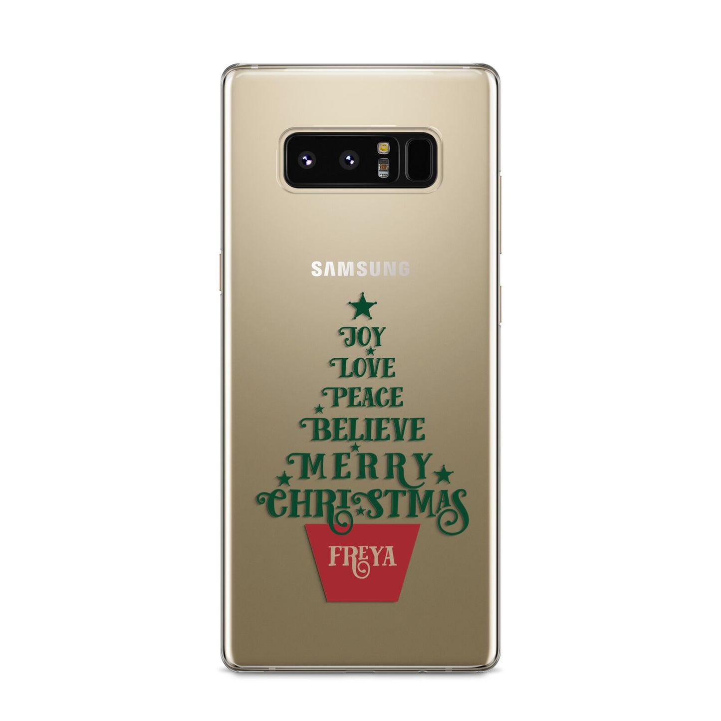 Personalised Text Christmas Tree Samsung Galaxy S8 Case