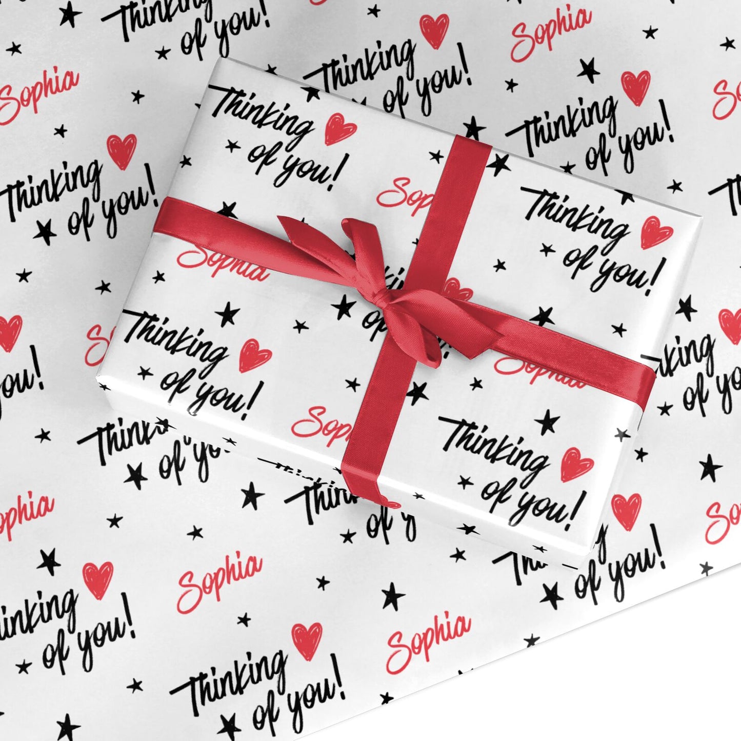 Personalised Thinking of You Custom Wrapping Paper