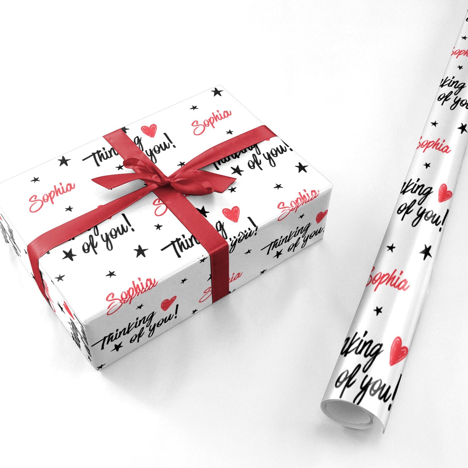 Personalised Thinking of You Personalised Wrapping Paper