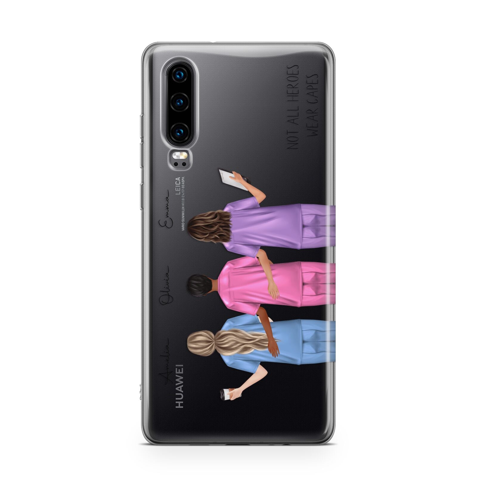 Personalised Three Nurses Huawei P30 Phone Case