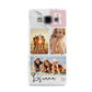 Personalised Three Photo Marble Name Samsung Galaxy A3 Case