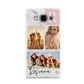 Personalised Three Photo Marble Name Samsung Galaxy A5 Case