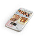 Personalised Three Photo Marble Name Samsung Galaxy Case Front Close Up