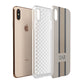 Personalised Three Stripes Apple iPhone Xs Max 3D Tough Case Expanded View