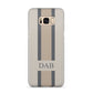 Personalised Three Stripes Samsung Galaxy S8 Plus Case