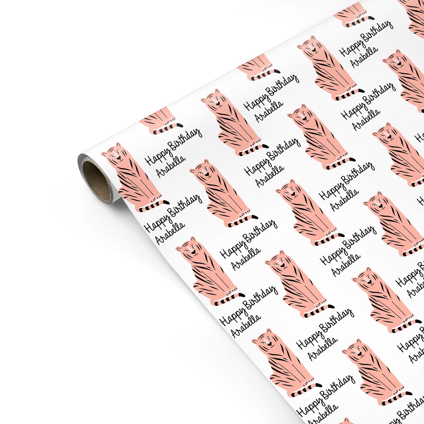Personalised Tiger Birthday Personalised Gift Wrap