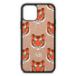 Personalised Tiger Head Rose Gold Pebble Leather iPhone 11 Pro Case