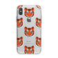 Personalised Tiger Head iPhone X Bumper Case on Silver iPhone Alternative Image 1