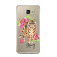 Personalised Tiger Samsung Galaxy A5 2016 Case on gold phone