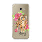 Personalised Tiger Samsung Galaxy A5 2017 Case on gold phone