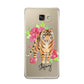 Personalised Tiger Samsung Galaxy A9 2016 Case on gold phone