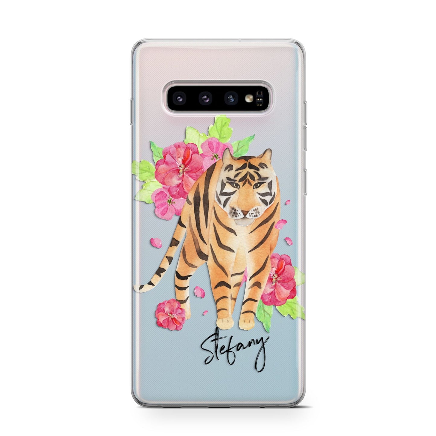 Personalised Tiger Samsung Galaxy S10 Case