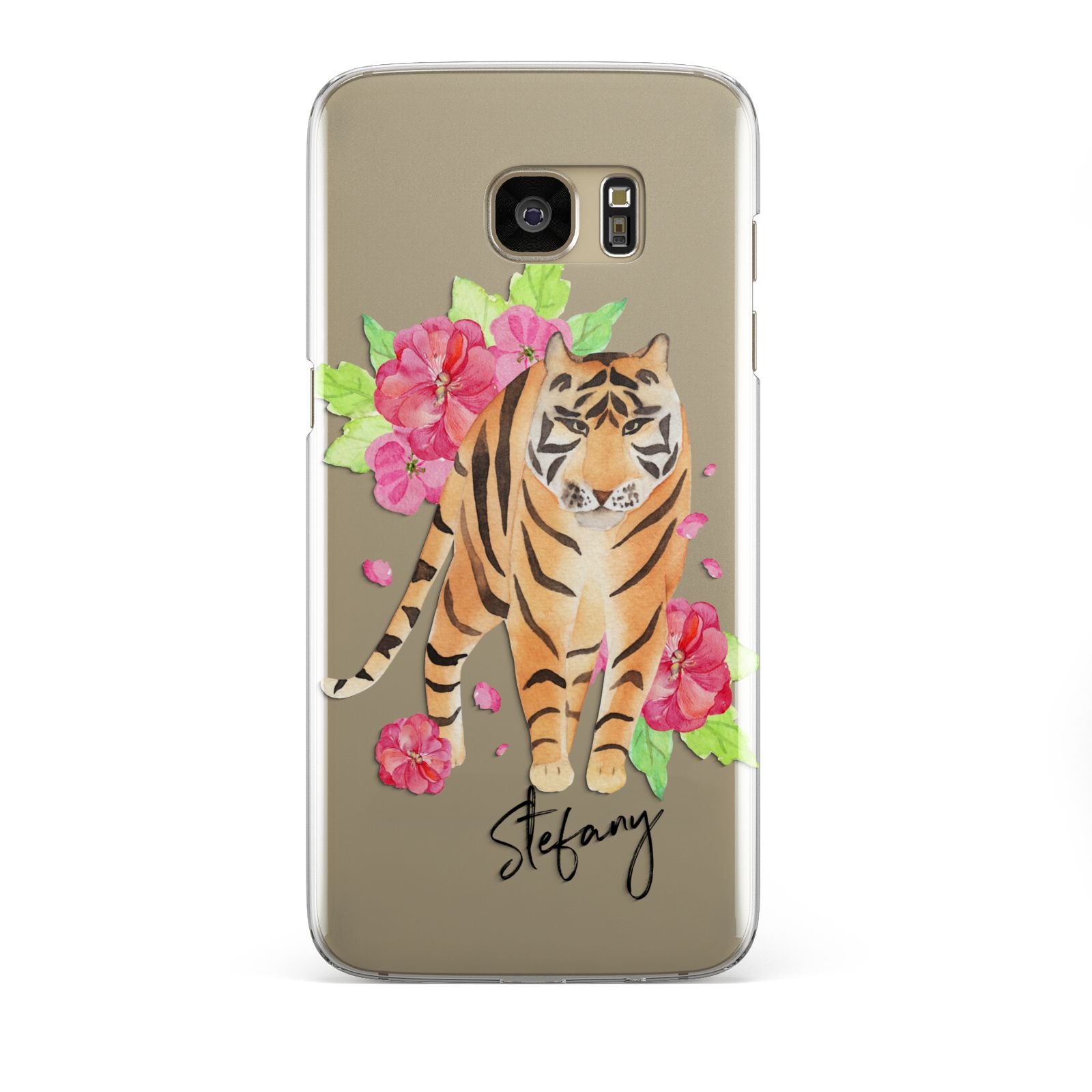 Personalised Tiger Samsung Galaxy S7 Edge Case