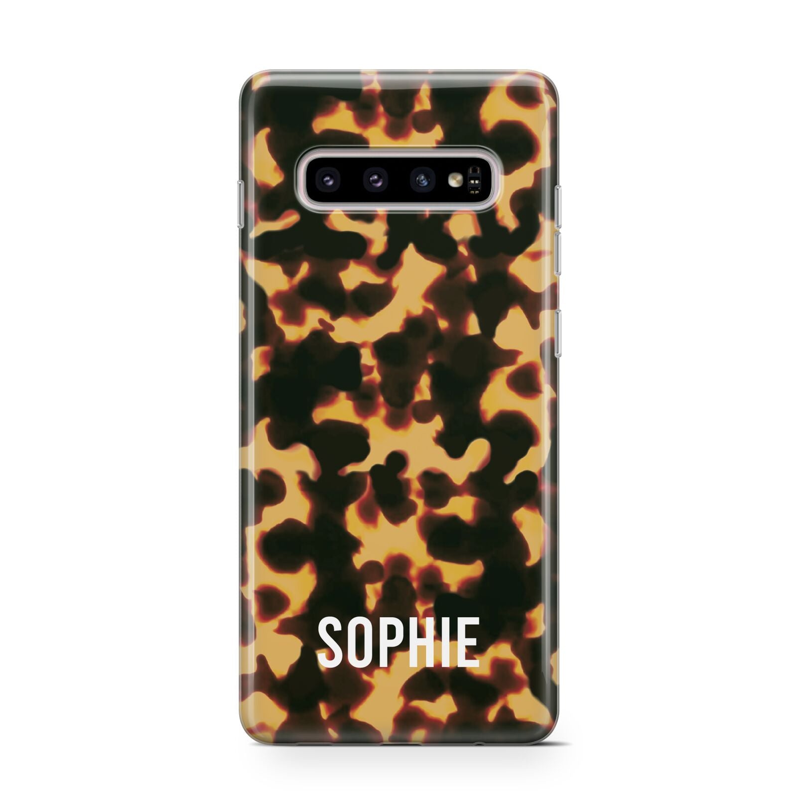 Personalised Tortoise Shell Pattern Protective Samsung Galaxy Case