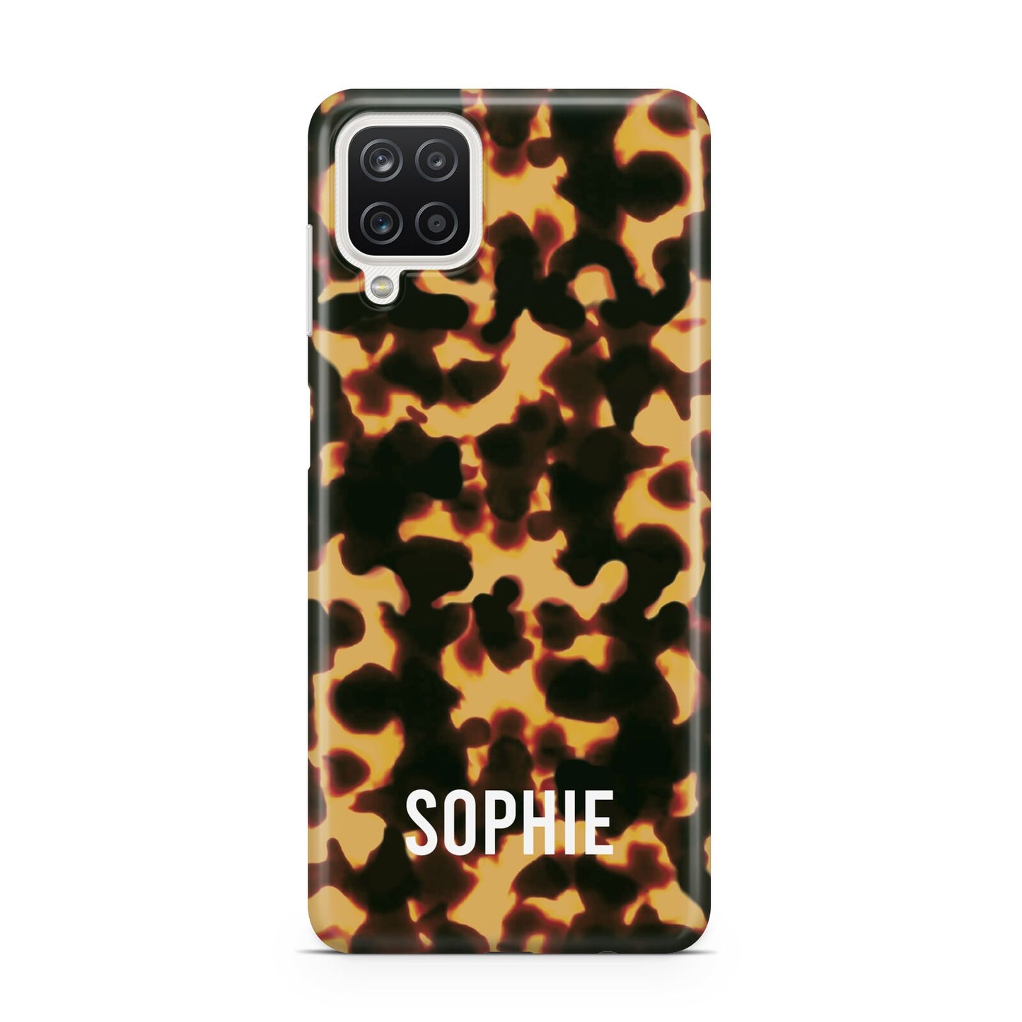Personalised Tortoise Shell Pattern Samsung A12 Case
