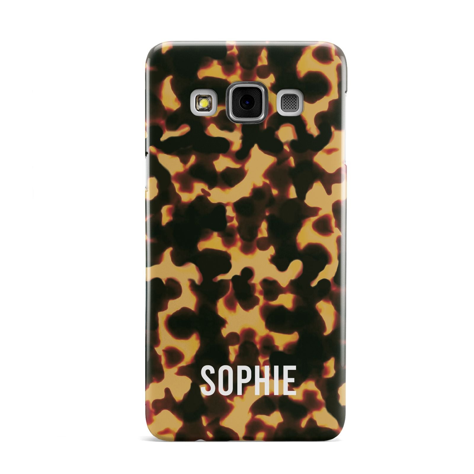 Personalised Tortoise Shell Pattern Samsung Galaxy A3 Case