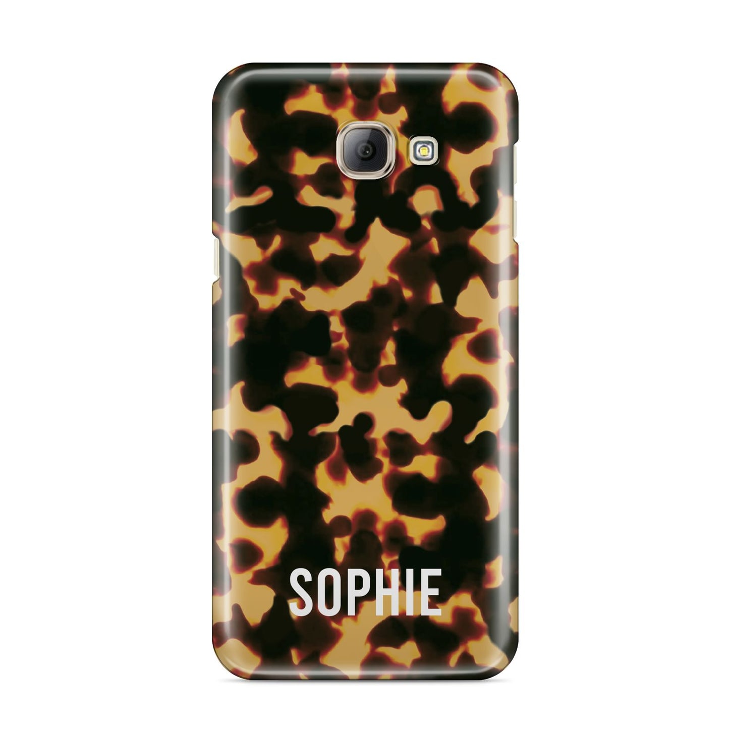 Personalised Tortoise Shell Pattern Samsung Galaxy A8 2016 Case