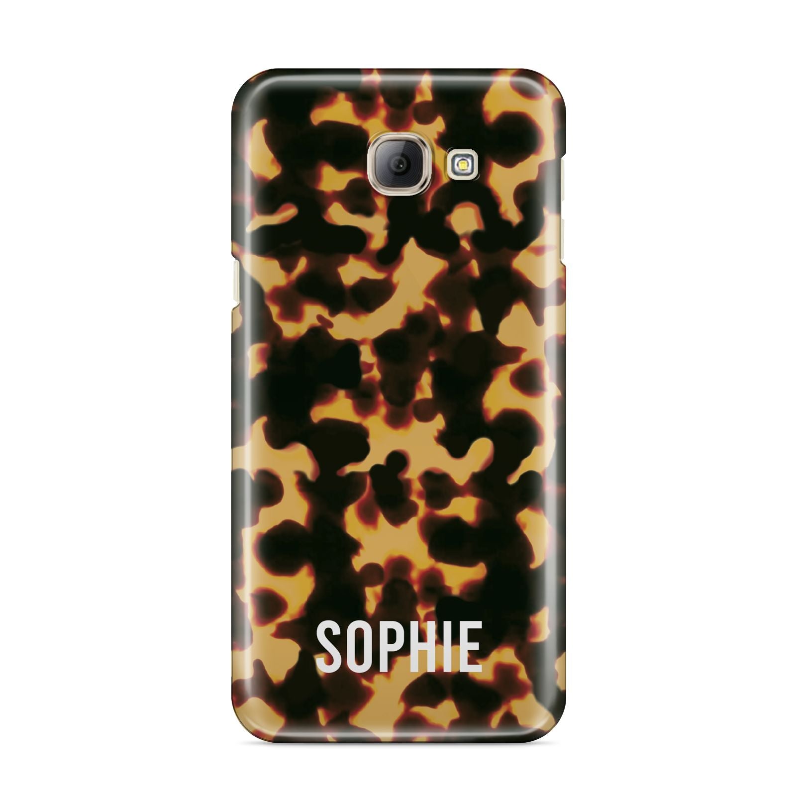 Personalised Tortoise Shell Pattern Samsung Galaxy A8 2016 Case