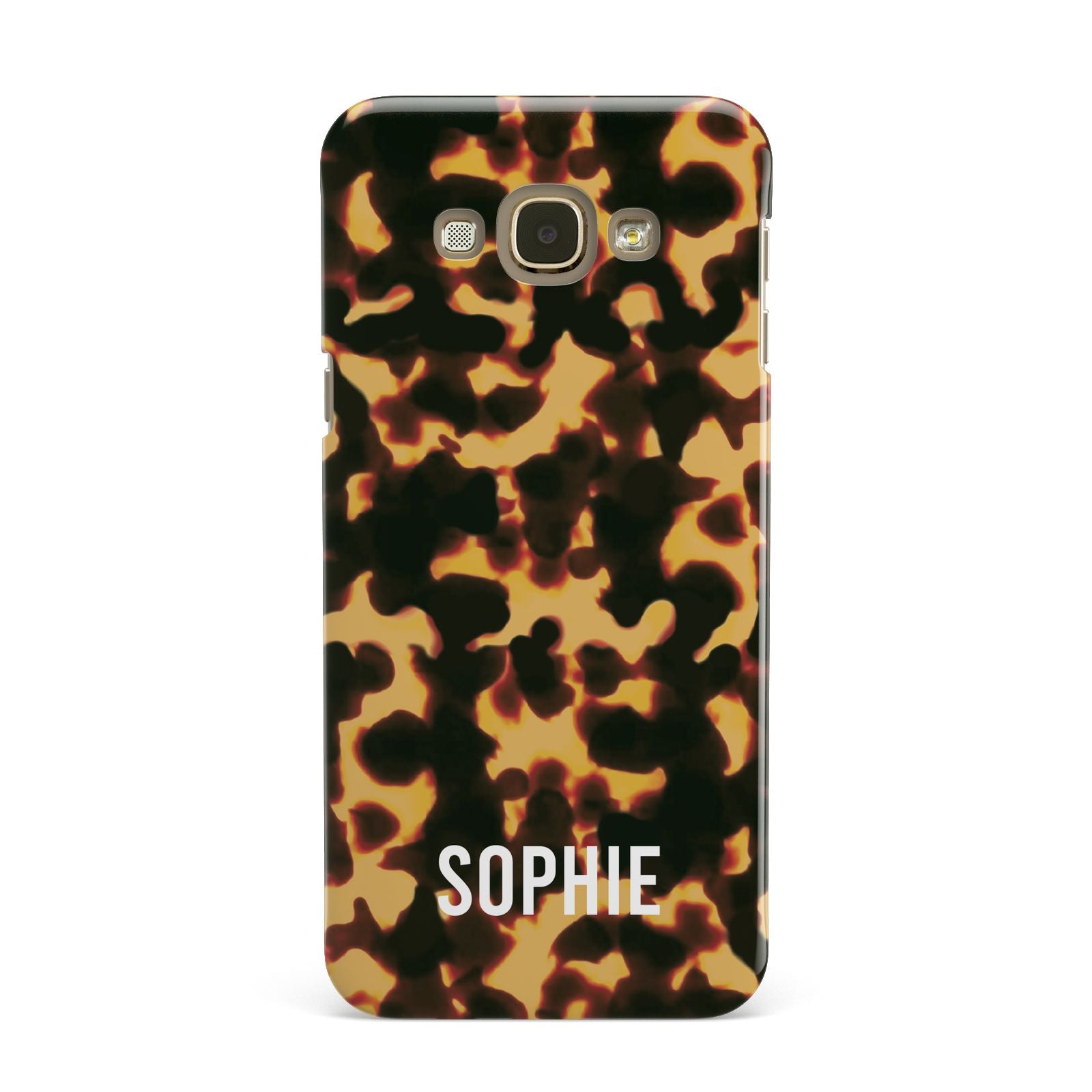 Personalised Tortoise Shell Pattern Samsung Galaxy A8 Case