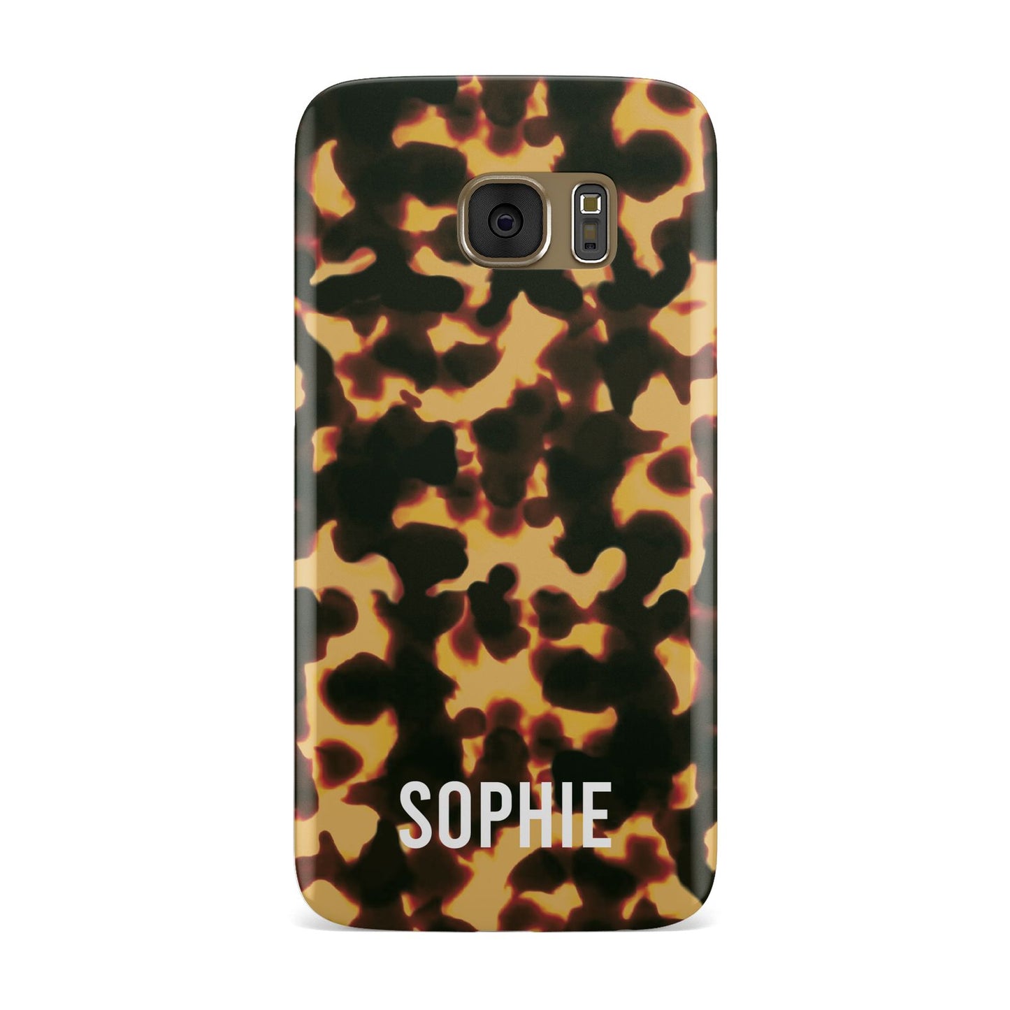 Personalised Tortoise Shell Pattern Samsung Galaxy Case