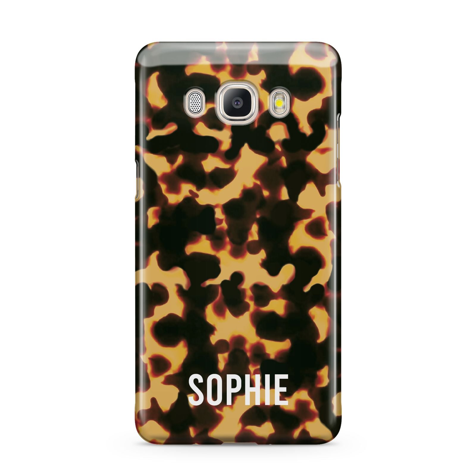 Personalised Tortoise Shell Pattern Samsung Galaxy J5 2016 Case