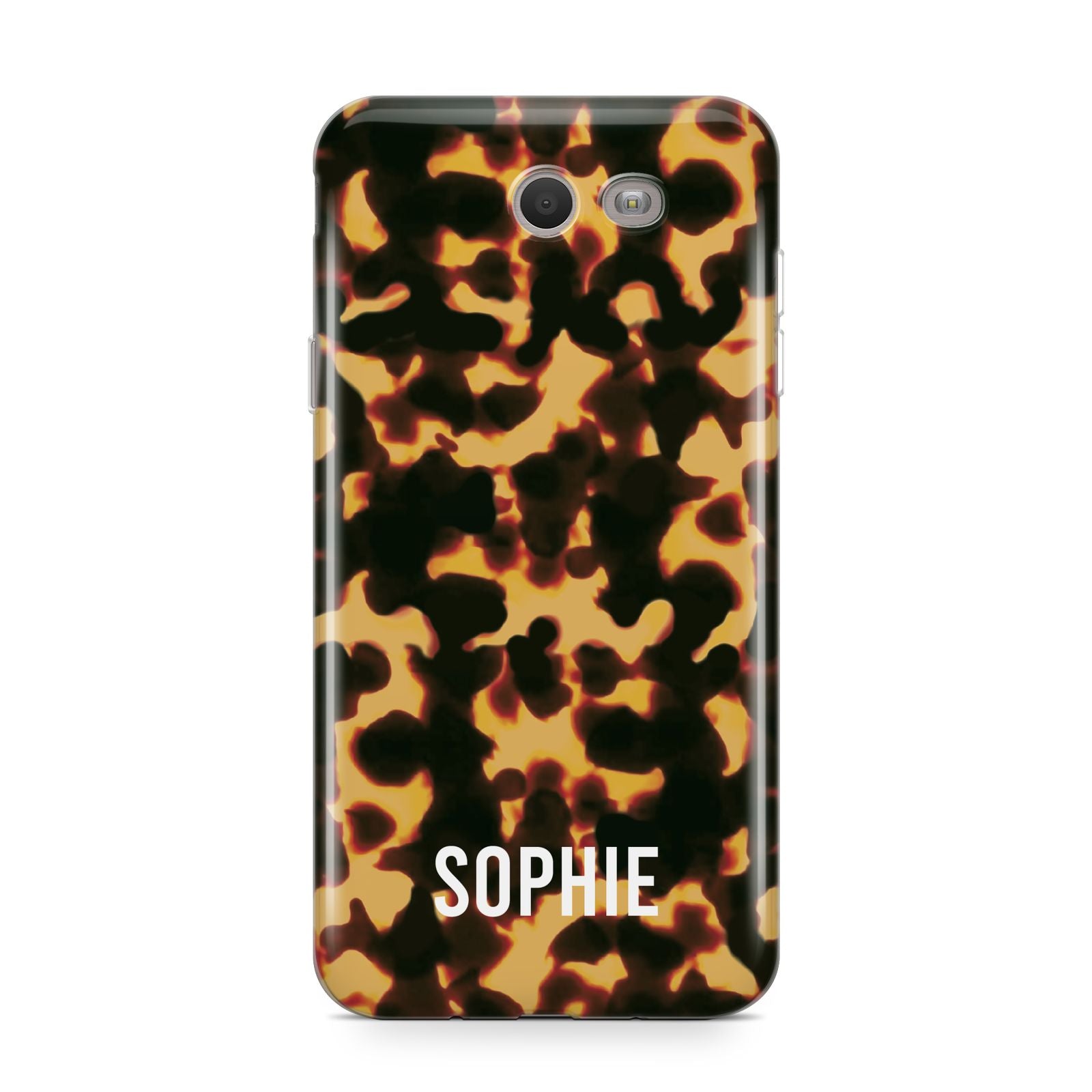 Personalised Tortoise Shell Pattern Samsung Galaxy J7 2017 Case