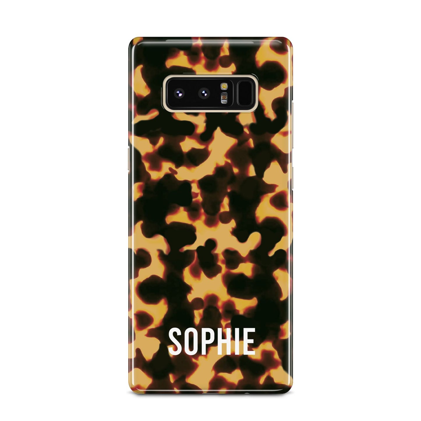 Personalised Tortoise Shell Pattern Samsung Galaxy Note 8 Case