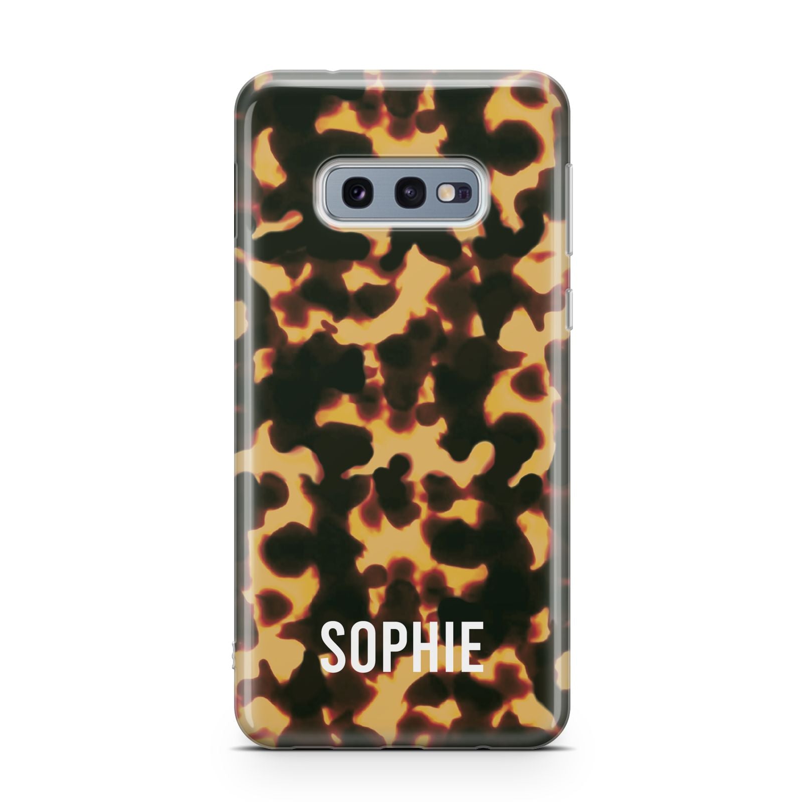 Personalised Tortoise Shell Pattern Samsung Galaxy S10E Case